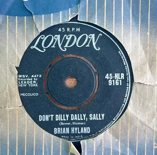 Don’t Dilly Dally, Sally- Vinyl EP Record 45 rpm - London 9161