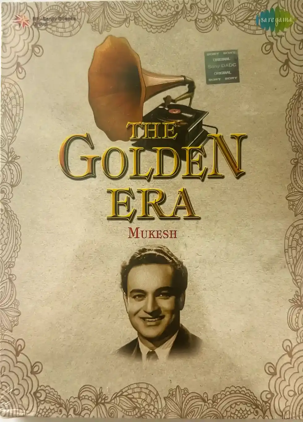 The Golden Era Mukesh Audio Cd - Hindi Film Songs - 3 Cd Pack -SEALED - Saregama