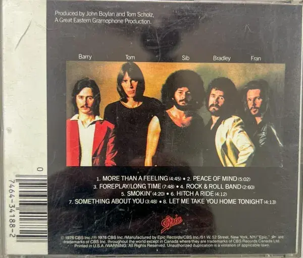 Boston - English Songs - Epic EK 34188 Made in USA