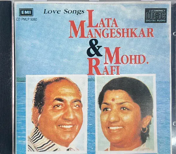 Love Songs Lata Mangeshkar-Mohd.Rafi audio cd - Hindi Songs -EMI Made In England