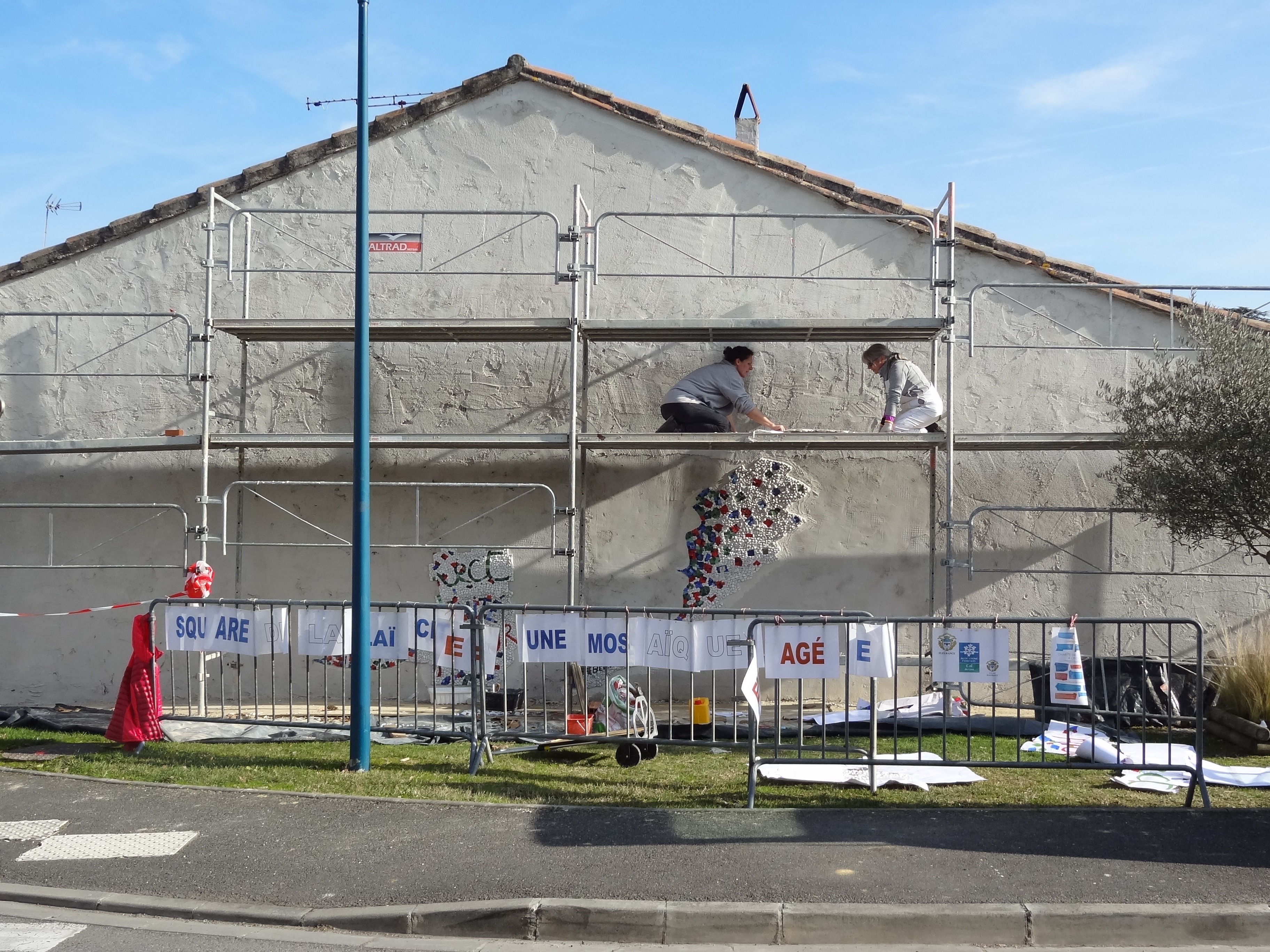 chantier mosaïque Fleurance