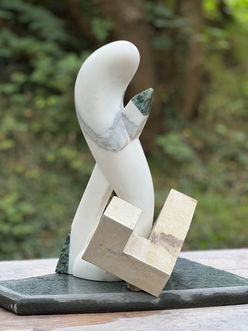 Ceramics workshop Berlin combined materials stone sculpting