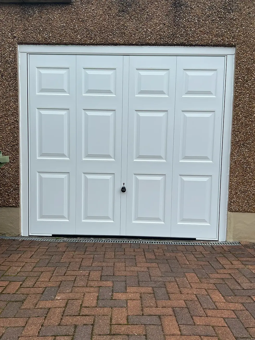 Up and over garage door fitted by J&J Garage Doors, Glasgow