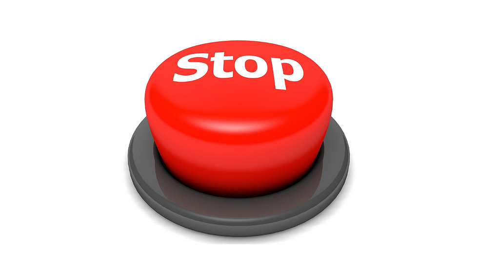 red stop button
