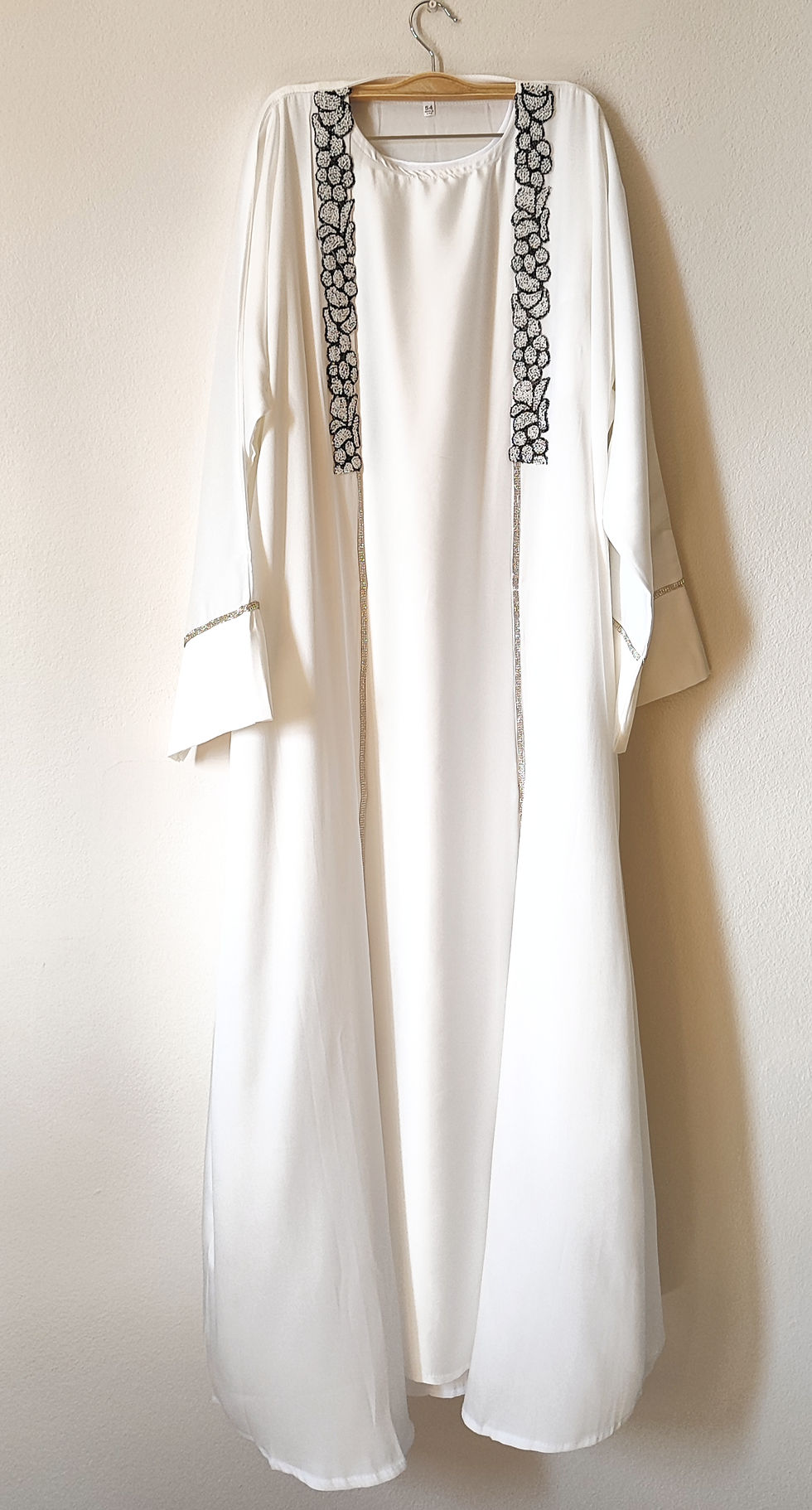 Miniature : Ensemble Abaya Lyna perlé
