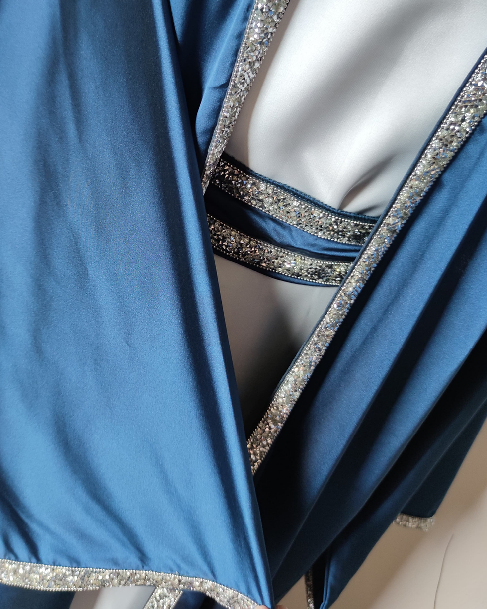 Miniature : Ensemble Abaya Layla Satiné