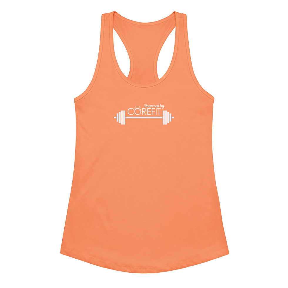 Thumbnail: Powered by Women’s fitted racerback tank top