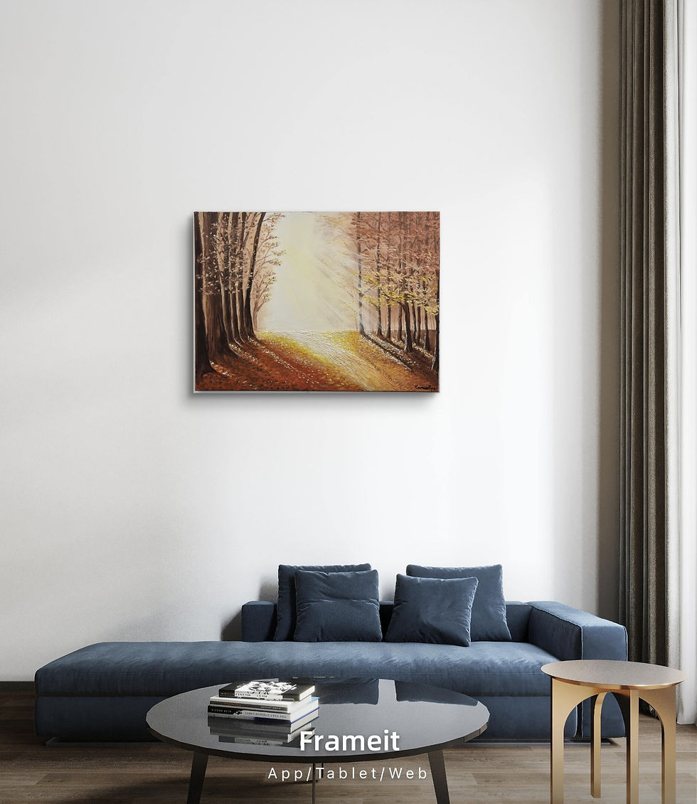 Tableau vibratoire Confiance sous bois