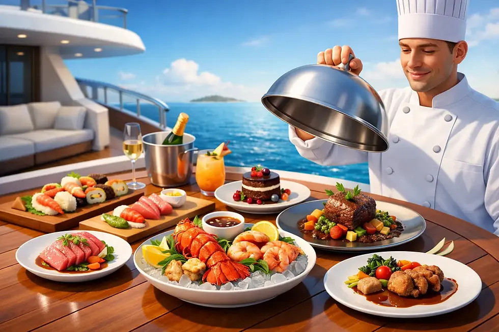 What a Chef Curated Yacht Menu Should Include