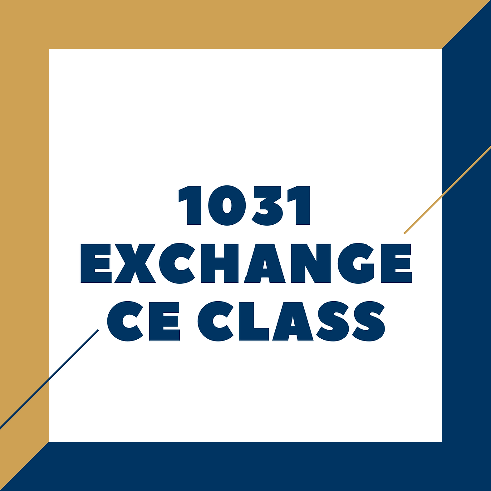 Lunch n Learn 1031 Exchange Free CE Credit - Offsite New Foothills Title Office KNOX
