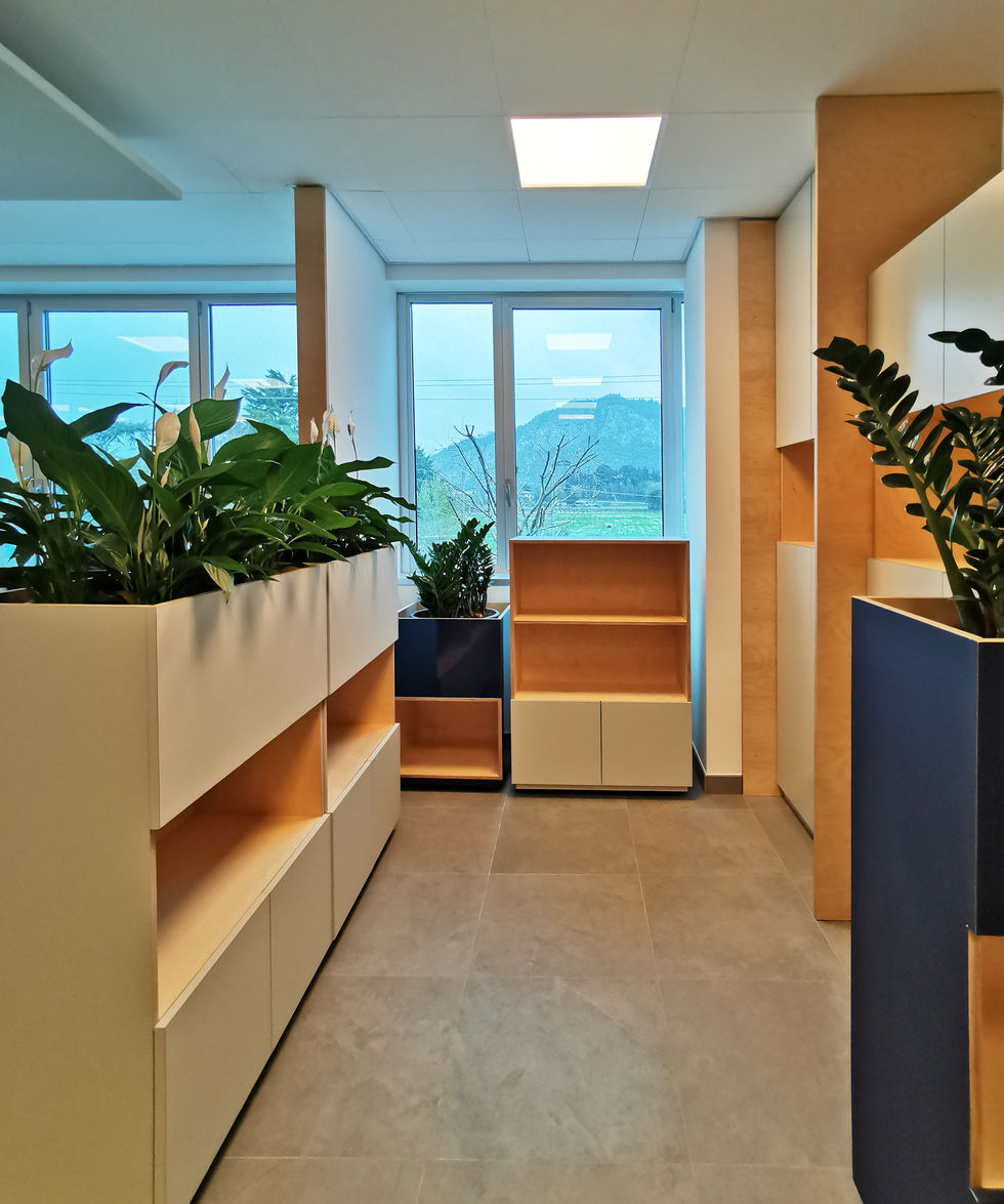 uffici caviterm - pareti in vetro - arredi modulari su misura - design labzona