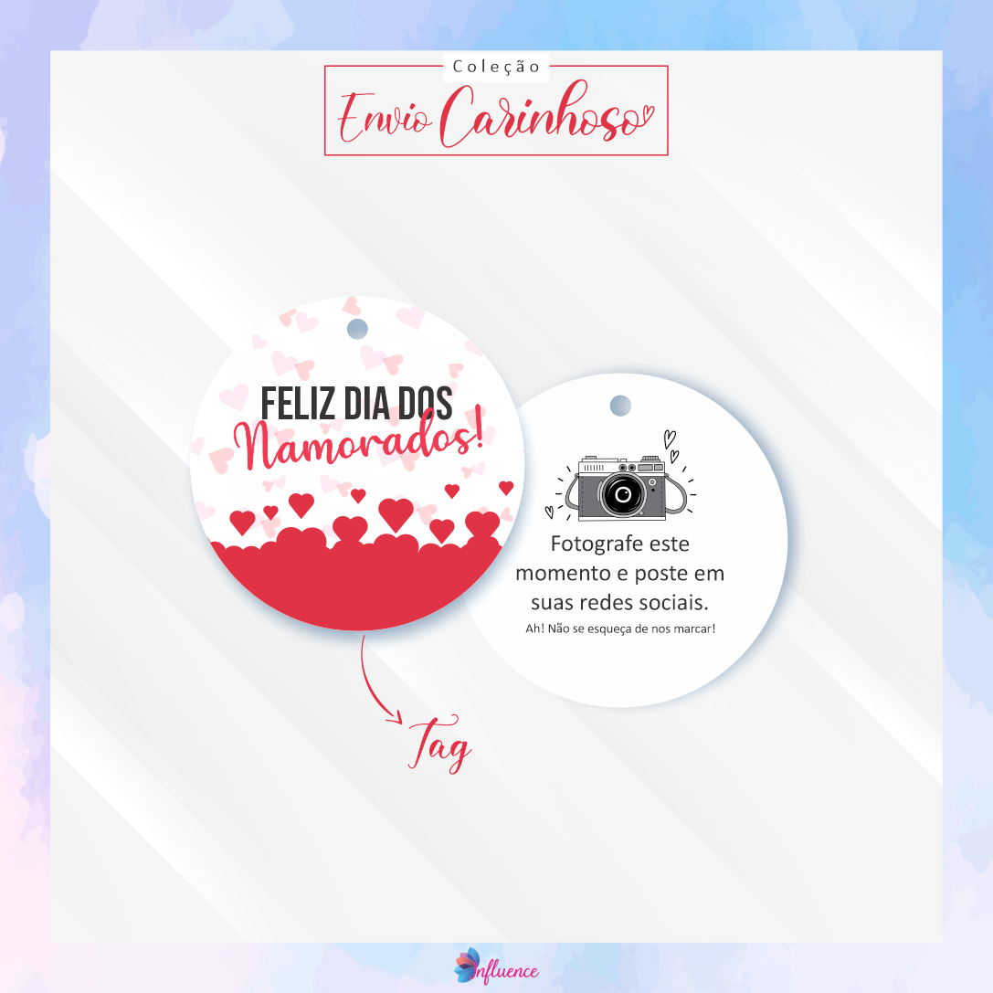 Tag dia dos Namorados - 50 unidades