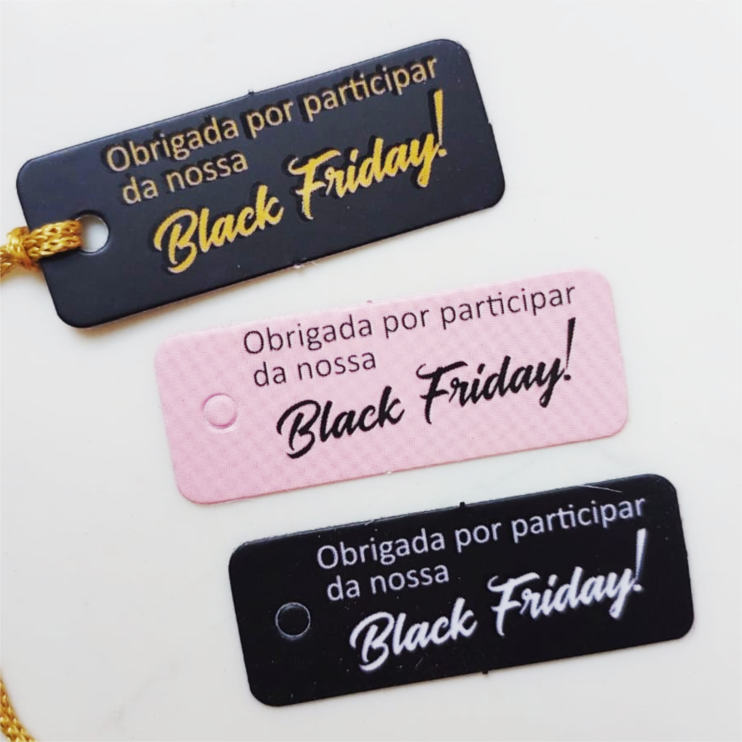 Tag mini - BLACK FRIDAY - 4x1,5cm - 50 unidades