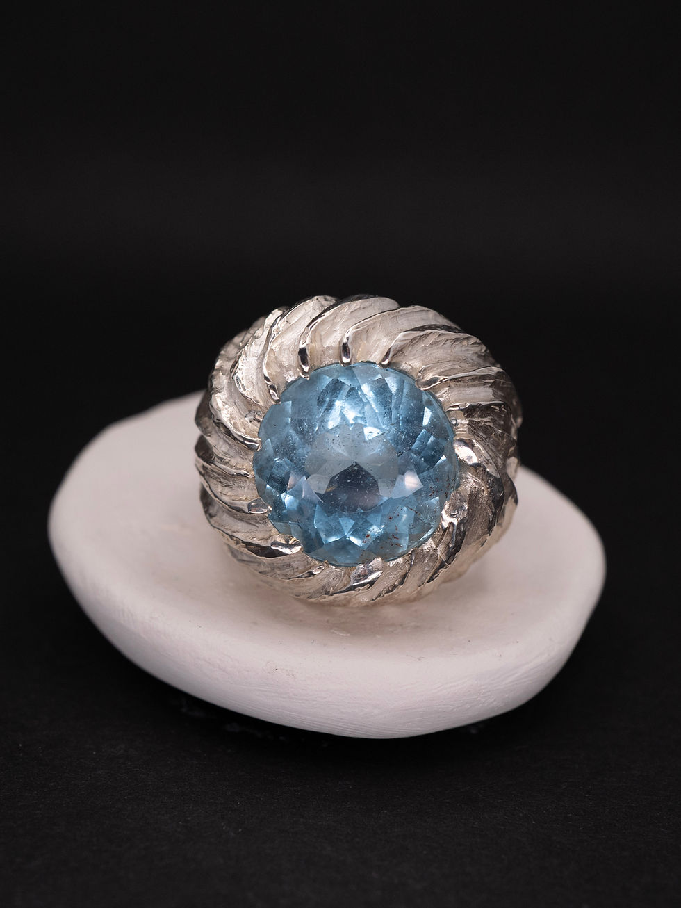 Thumbnail: Ring │Waves Aquamarin