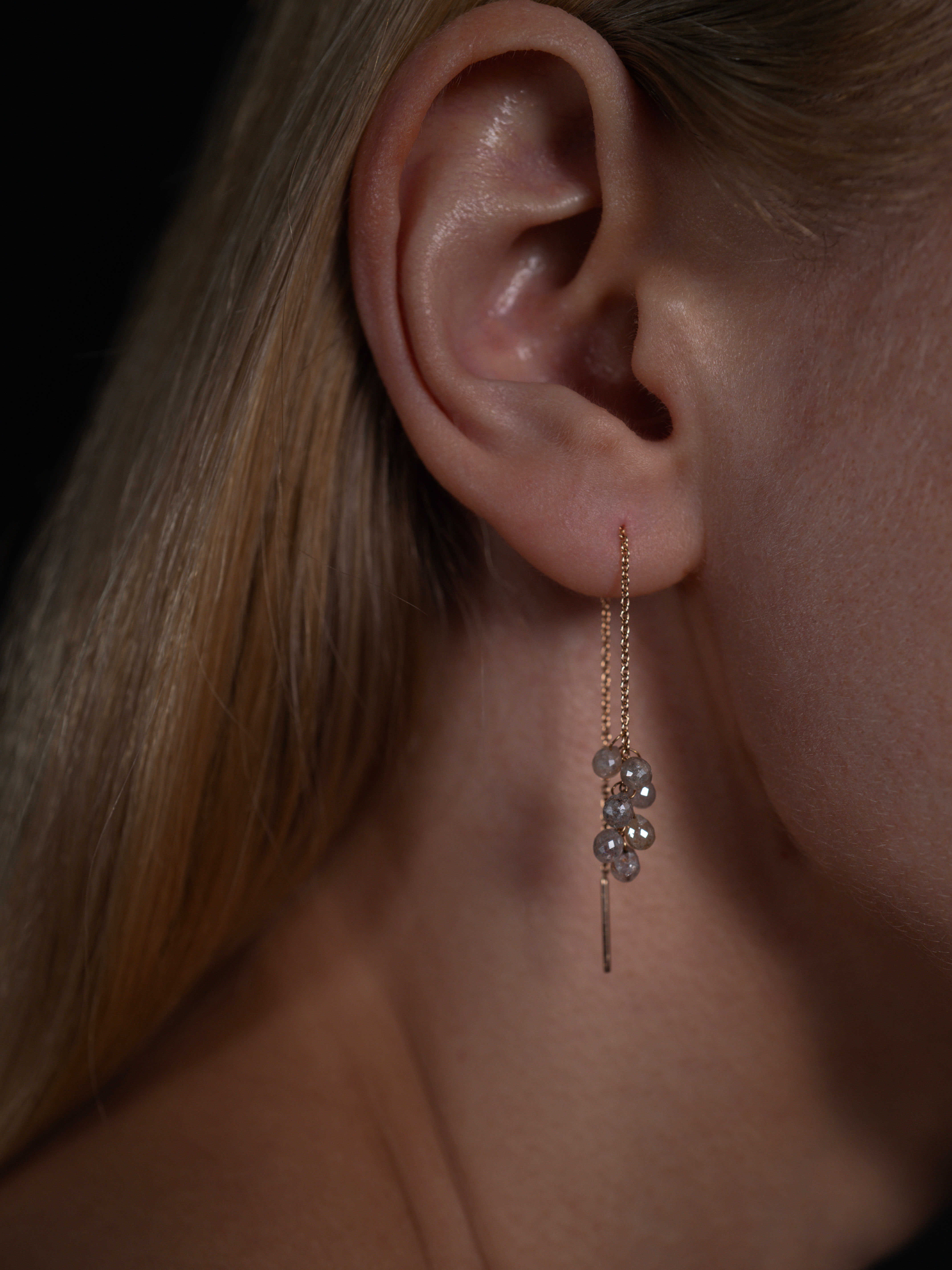 Ohrhänger │ "Pull-Through" Icy Diamonds