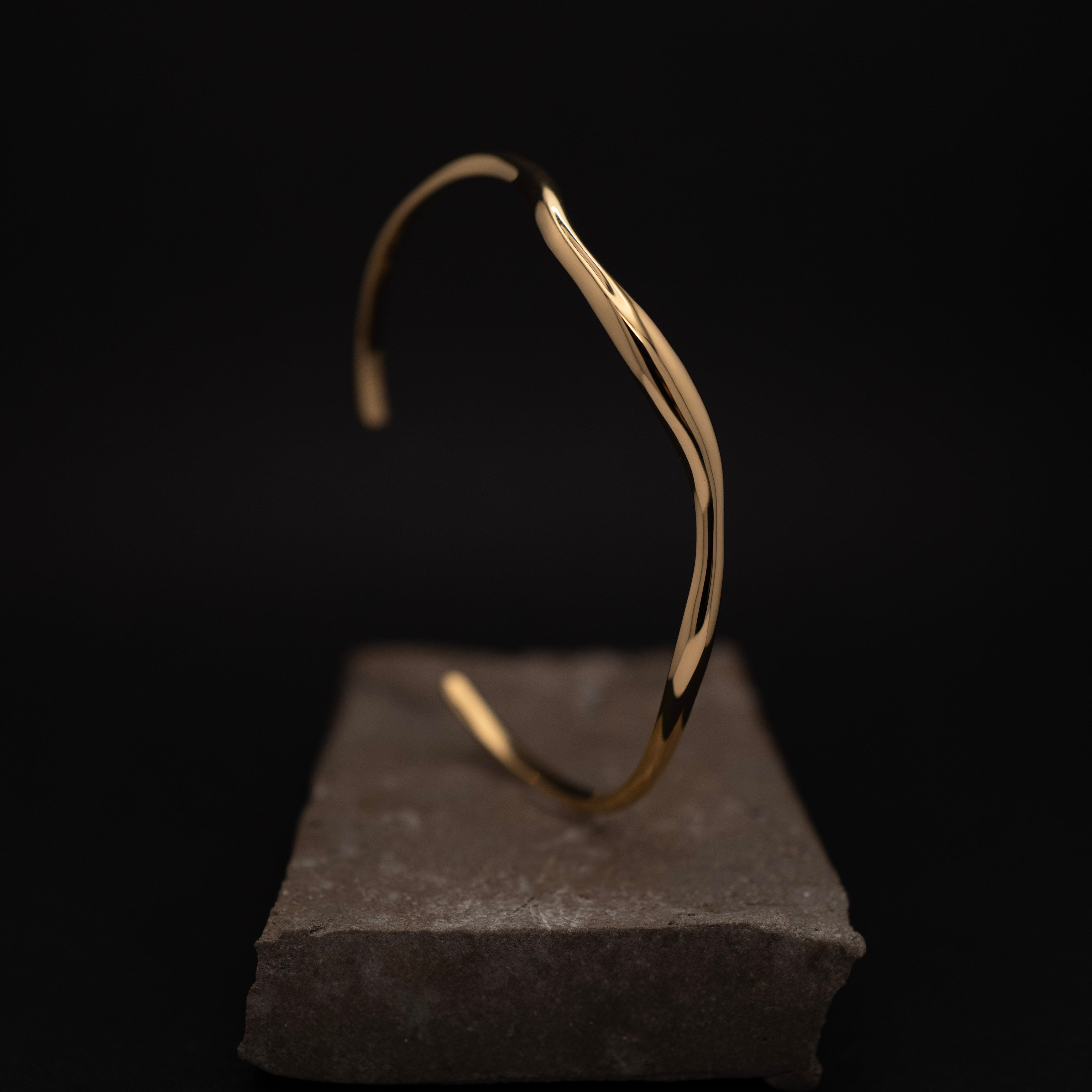 Armreif I Silber Gelbgold vergoldet