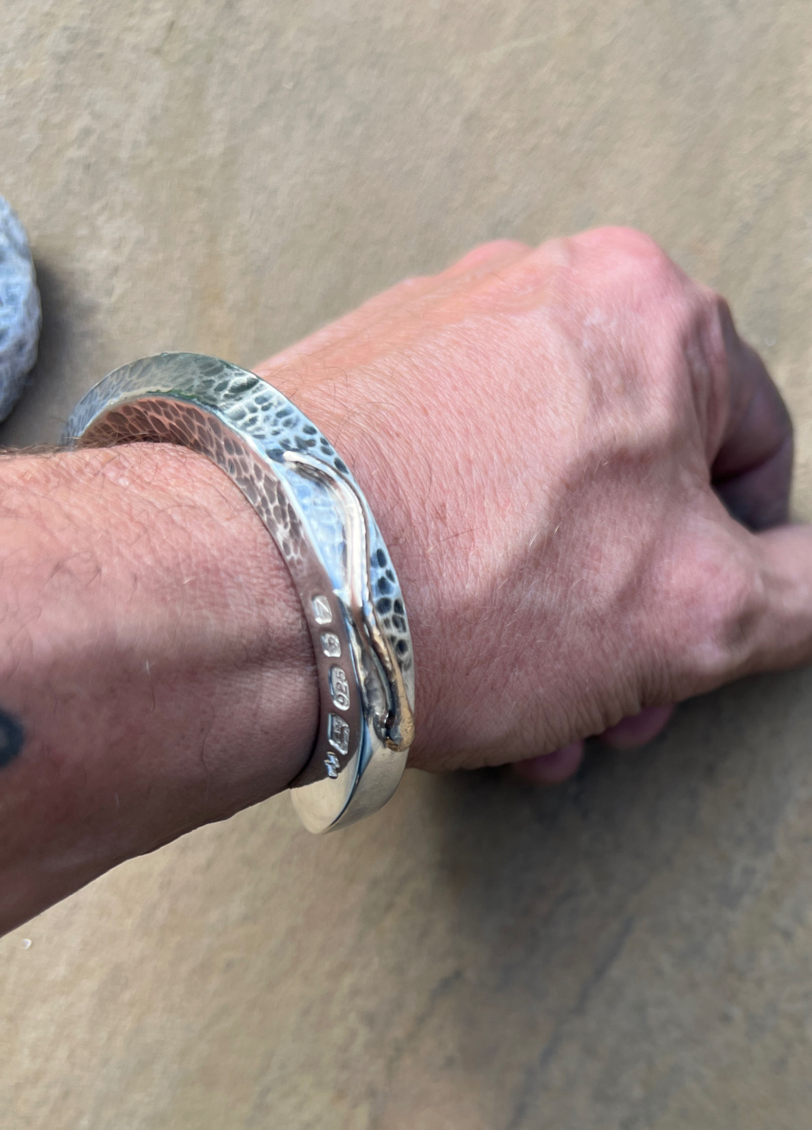 Viking  Torque Bangle, 9ct gold snake