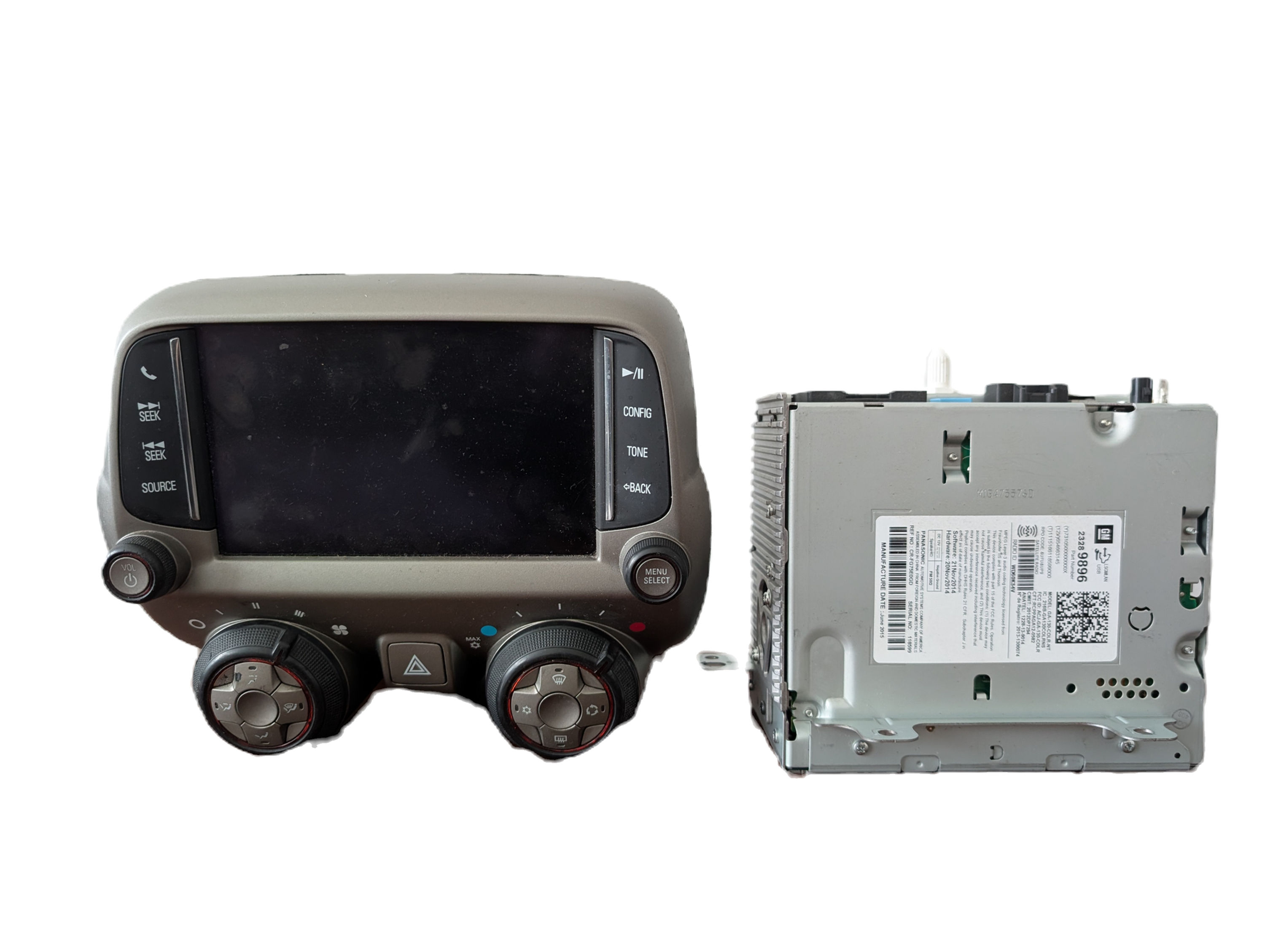 Chevrolet Camaro SS (2015) Info Display & Radio Assembly Receiver