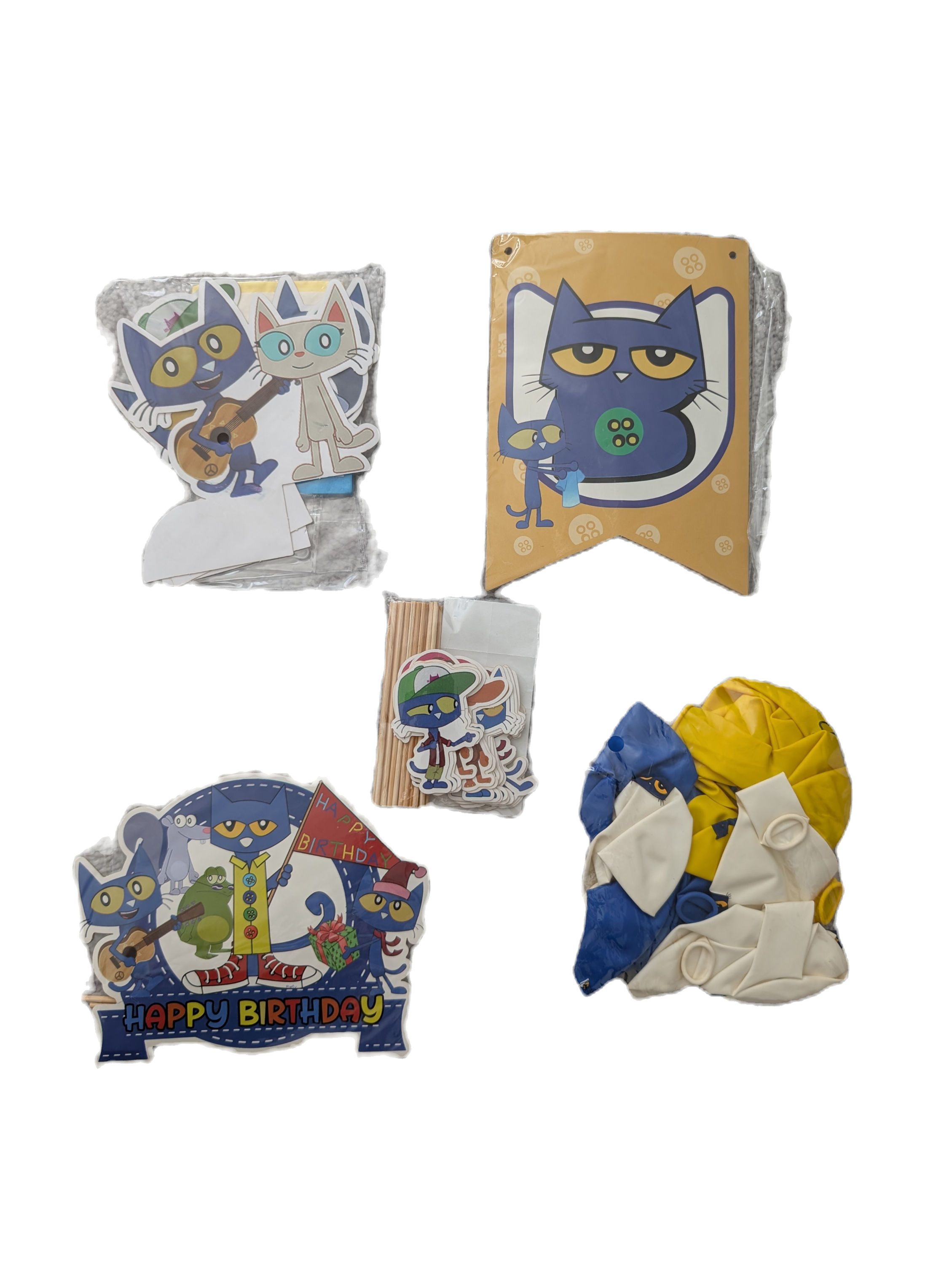 Pete The Cat Birthday Party Supplies\Decorations