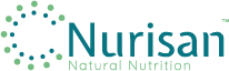 Logo Nurisan® - Natural Nutrition - Das darmoptimierte Superfood bei Blähungen, Durchfall, Verstopfungen. 100% Biologisch