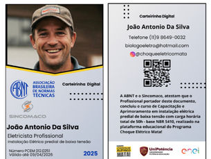 Carteirinha digital ABNT
