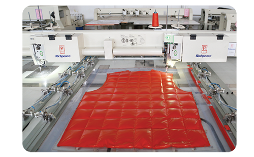 sewing samples made by automatic sewing machine