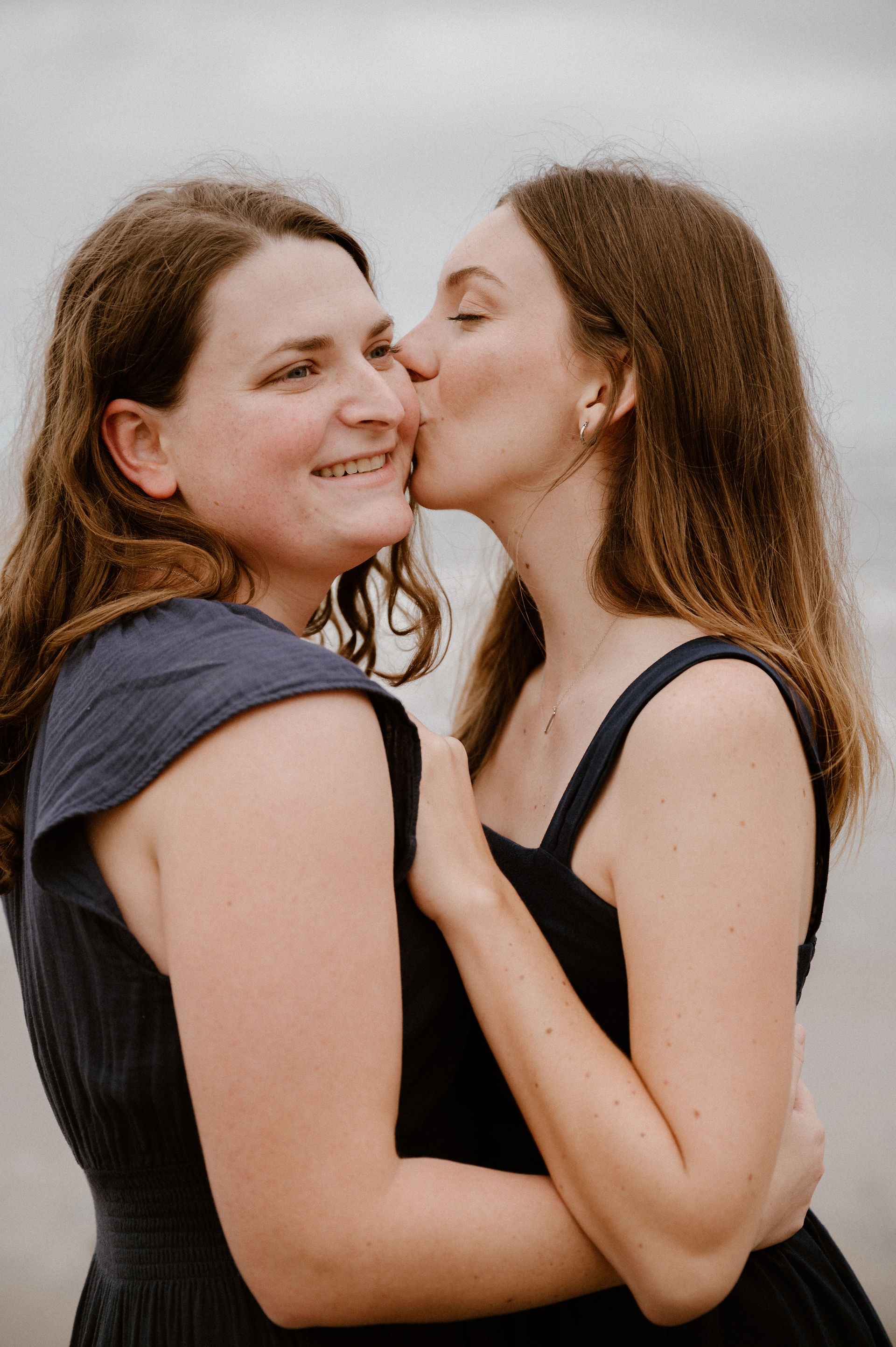 Natural Bridges Beach State Park Engagement Photography LGBTQ couple