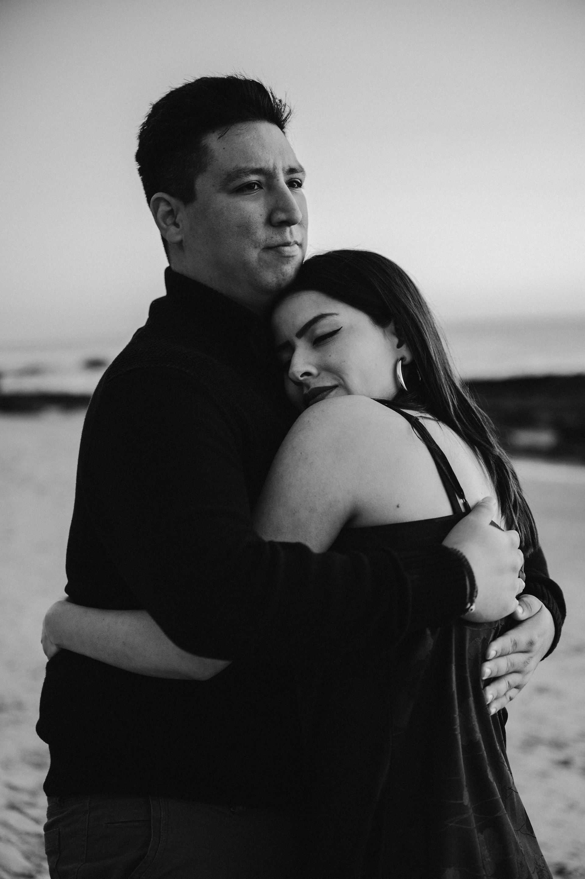 Crystal Cove State Park Beach Sunset Engagement photoshoot