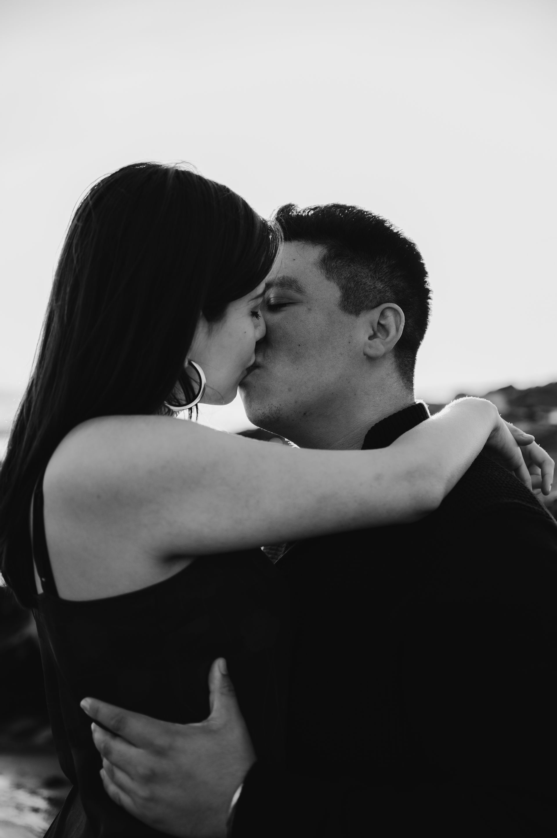 Crystal Cove State Park Beach Sunset Engagement photoshoot