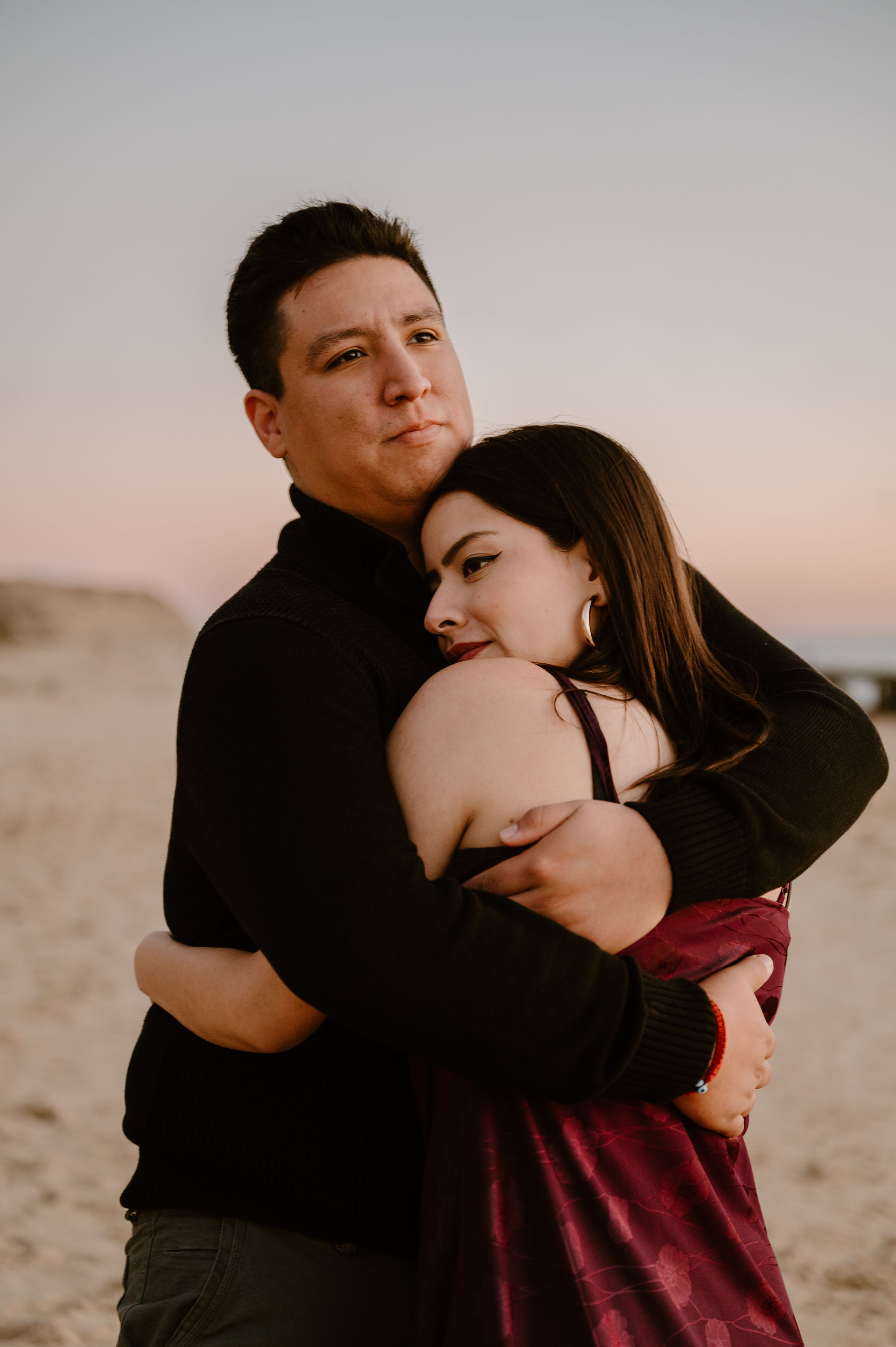 Crystal Cove State Park Beach Sunset Engagement photoshoot
