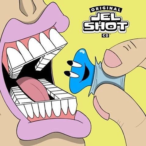 It’s the weekend! EAT A JEL SHOT! #peelsqueezeparty #beoriginal #peelandpop #jelshots #jelloshots #g