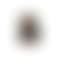 סבתא סוניה מתאמנת בבית עם רצועות התנגדות, עומדת בביטחון בחולצה עם הדפס ימי. ברקע, עיצוב פנים קלאסי ואווירה נינוחה.