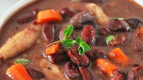 Black Bean Stew & Spinners