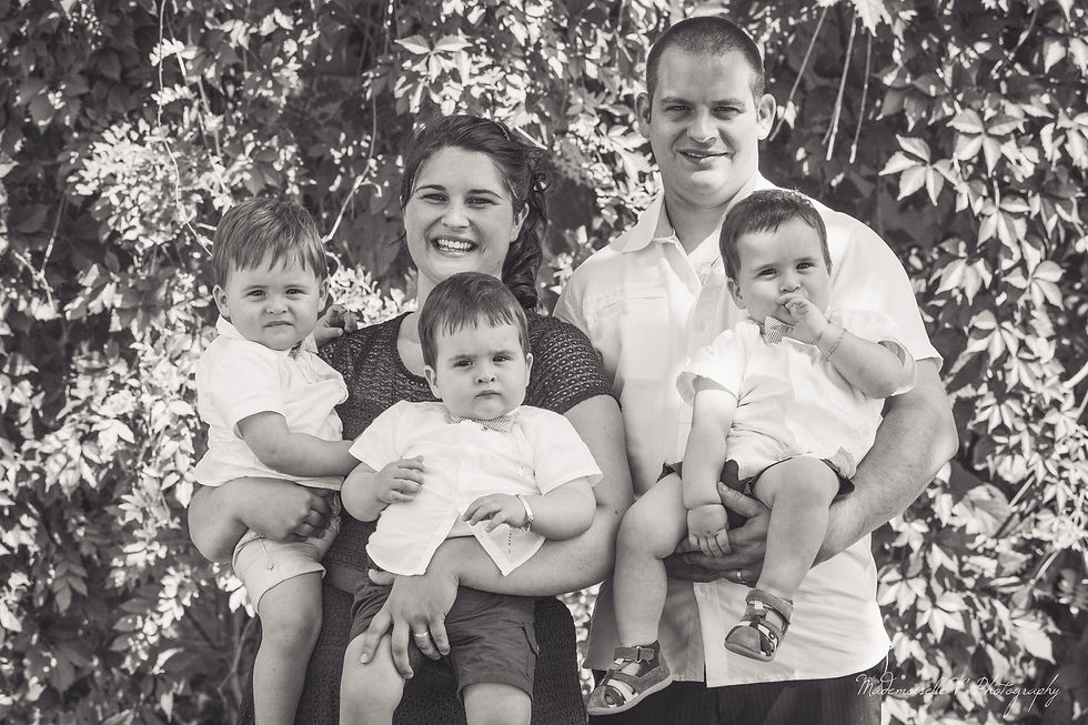 Baptême Séance Photo Triplés