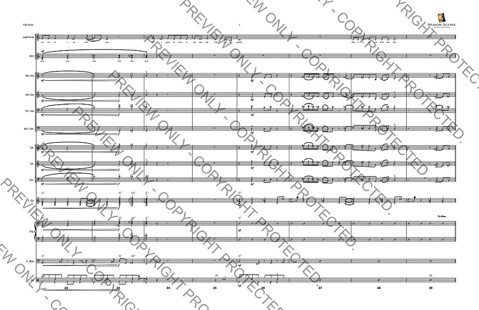 Mustang Sally (The Commitments | Singer & band sheet music download