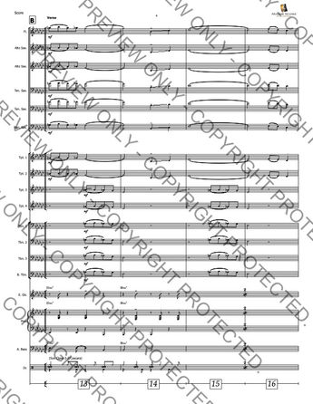 Take Five Big Band sheet music download as performed by Tito Puente originally composed by Pail Desmond.