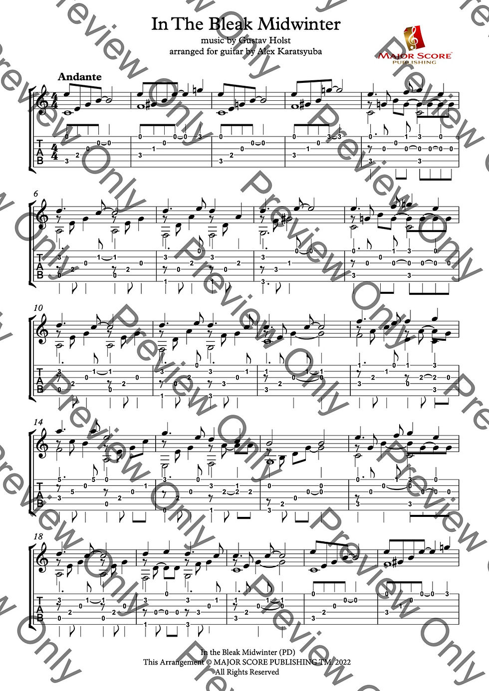 Fingerstyle Guitar Tab