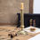 Thumbnail: Antique Brass Candle Holder