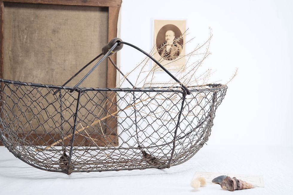Thumbnail: French Vintage Oyster Basket