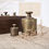 Thumbnail: Antique Brass Weights Set