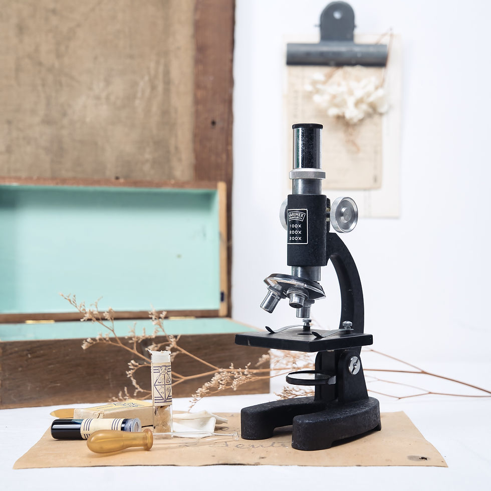 French Vintage Kids Microscope