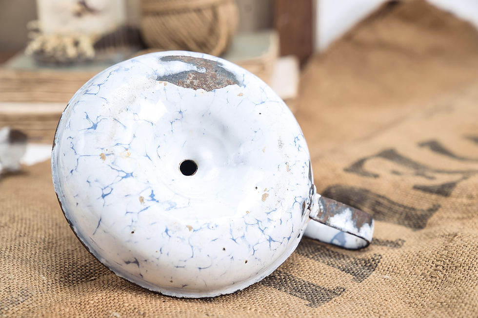 Thumbnail: French Enamel Candle Holder