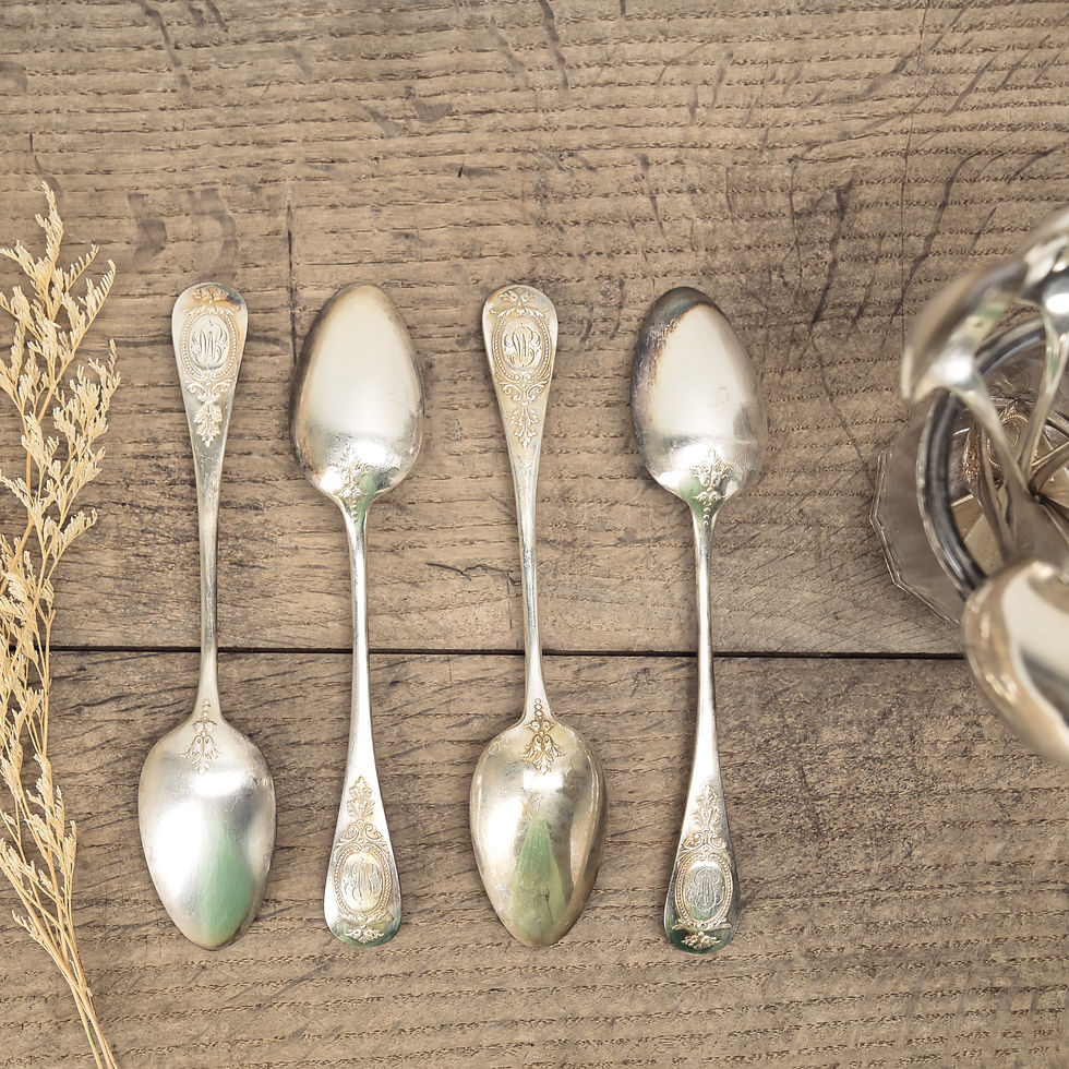 Set of Antique Dessert Spoons