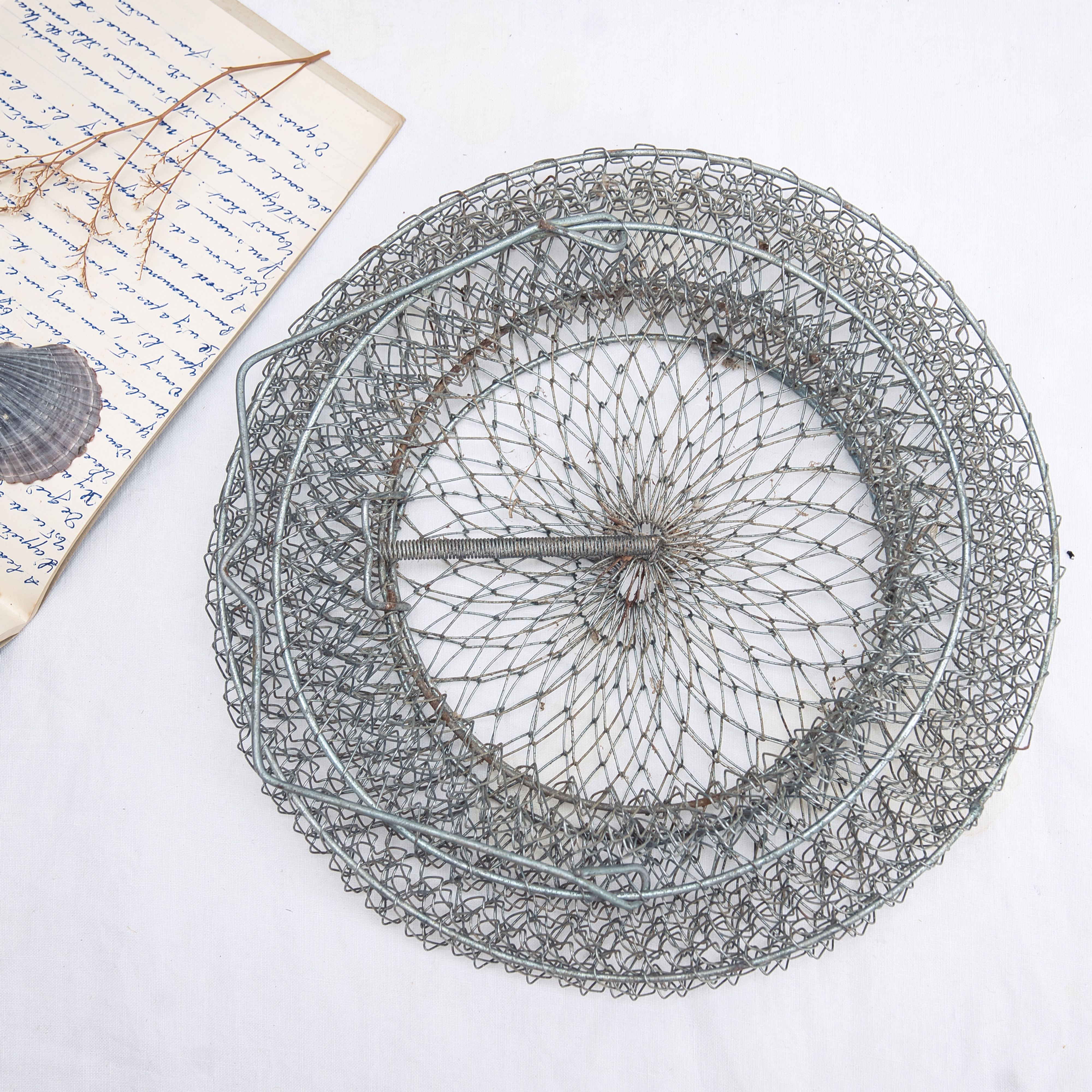 French Metal Fish Basket