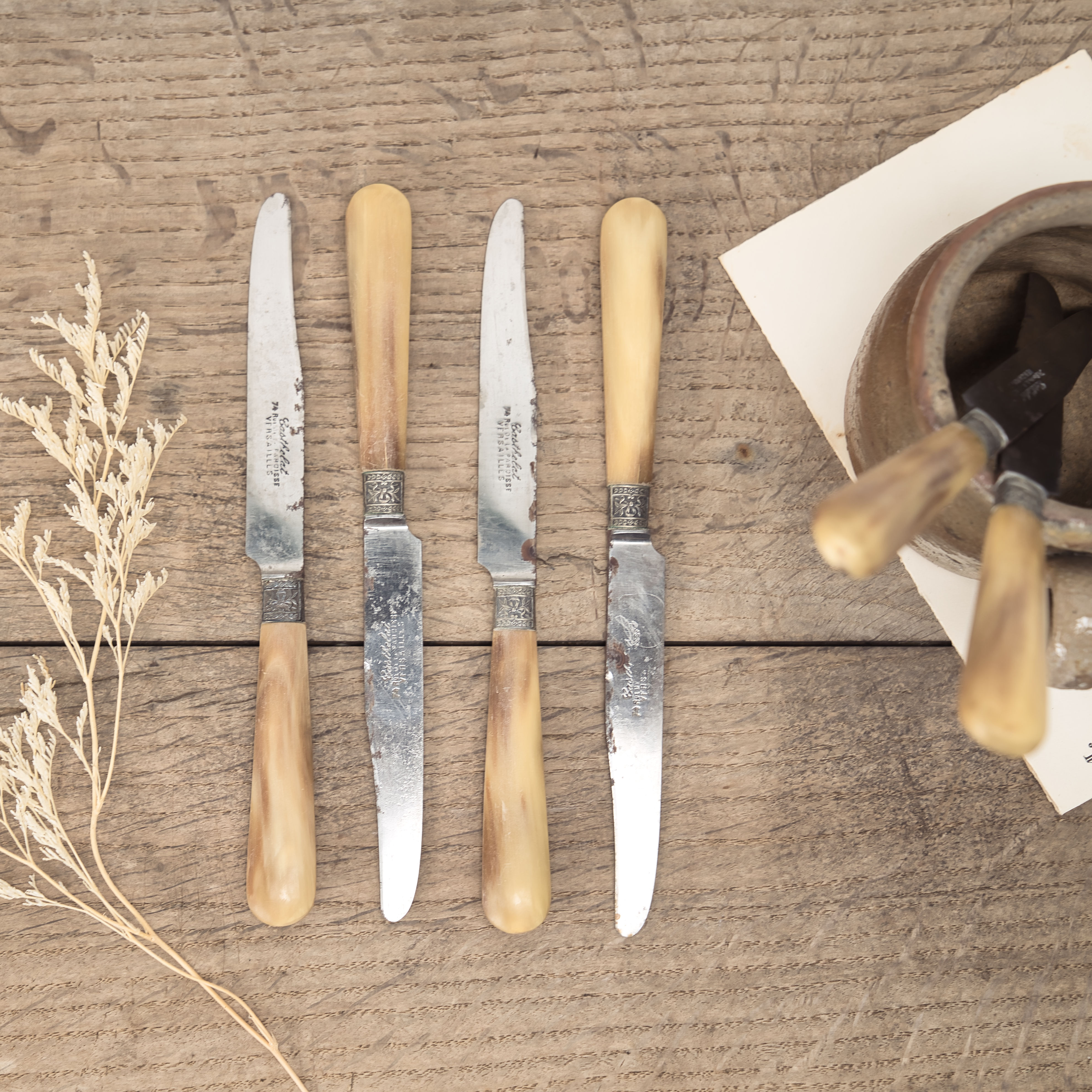 French Silver Cheese Knives