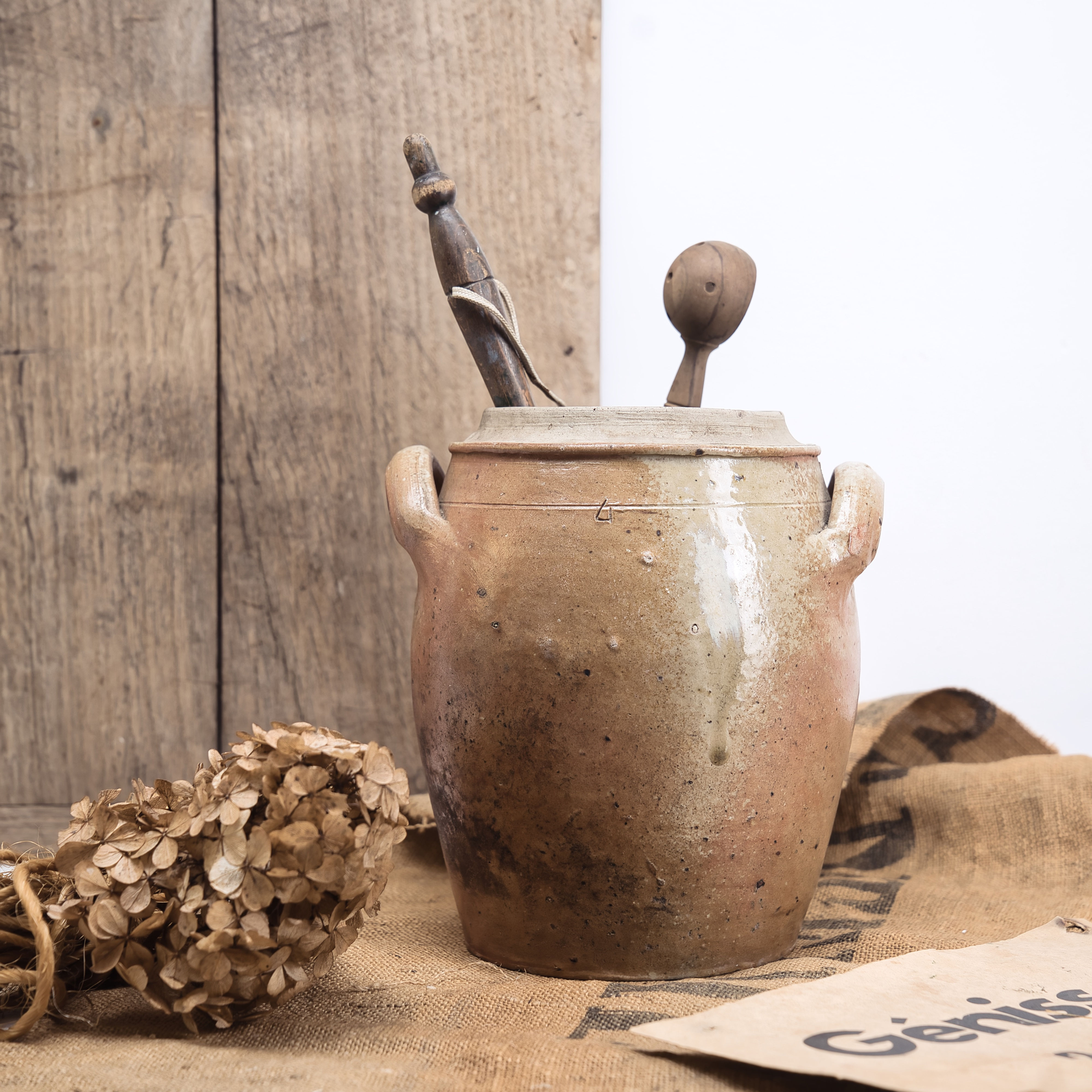 French Antique Confit Jar