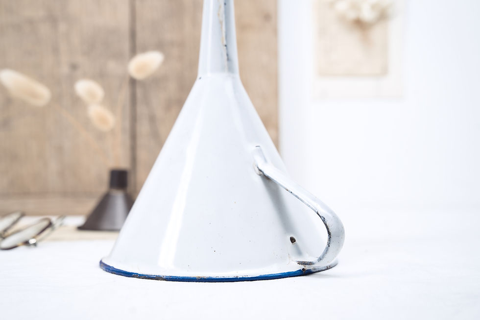 Thumbnail: Vintage Enamel Funnel