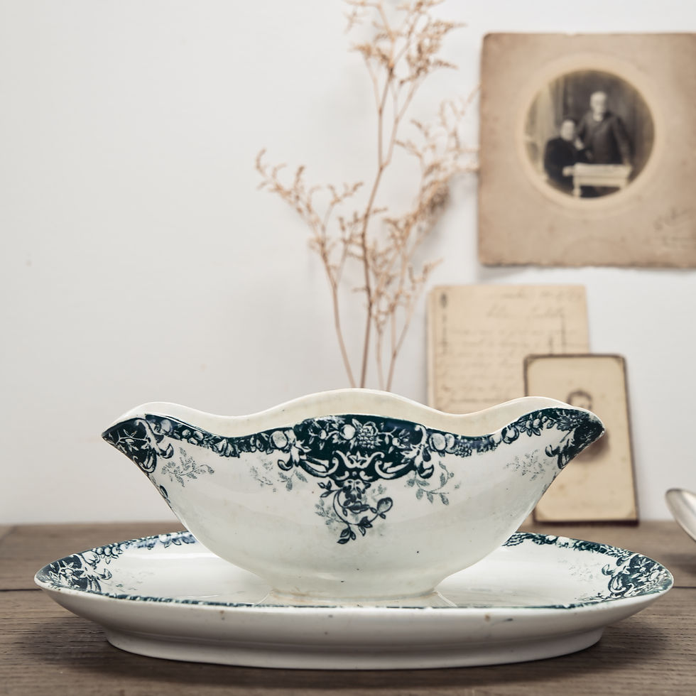 French Antique Gravy Boat