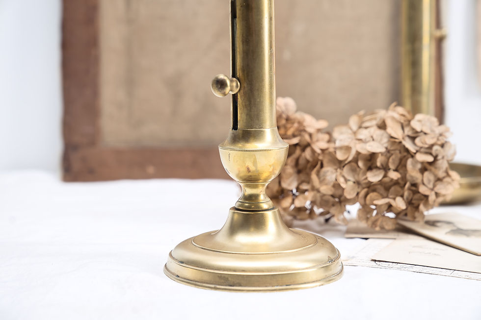 Thumbnail: Antique Brass Candle Holder B