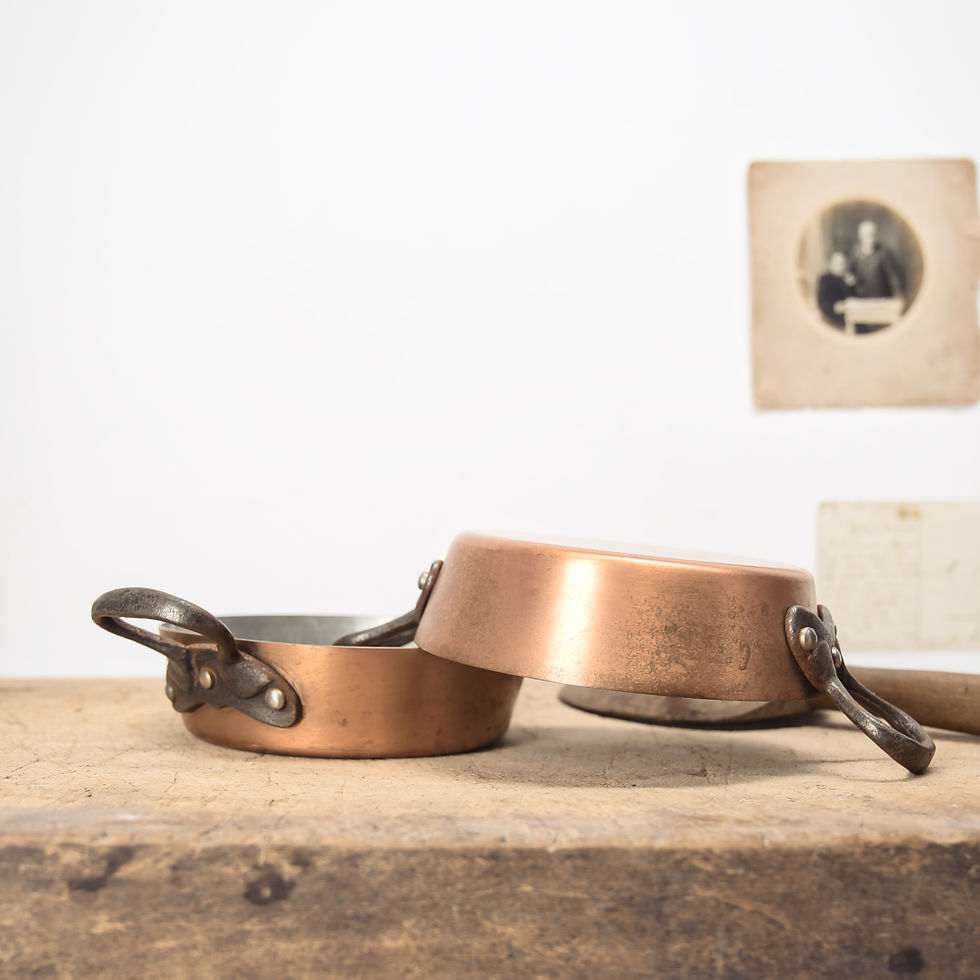 Set of Copper Egg Pans